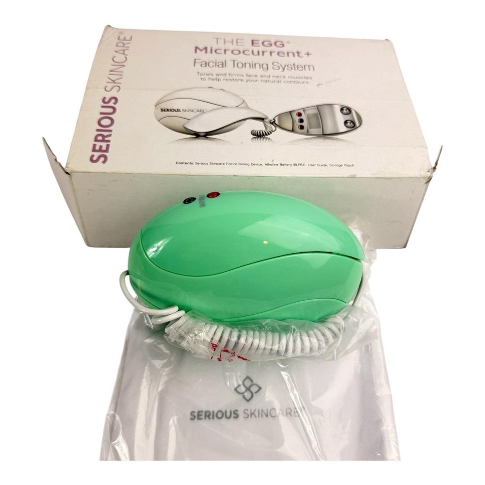 Serious Skincare The Egg Microcurrent Facial Toning System Device Model 1676B